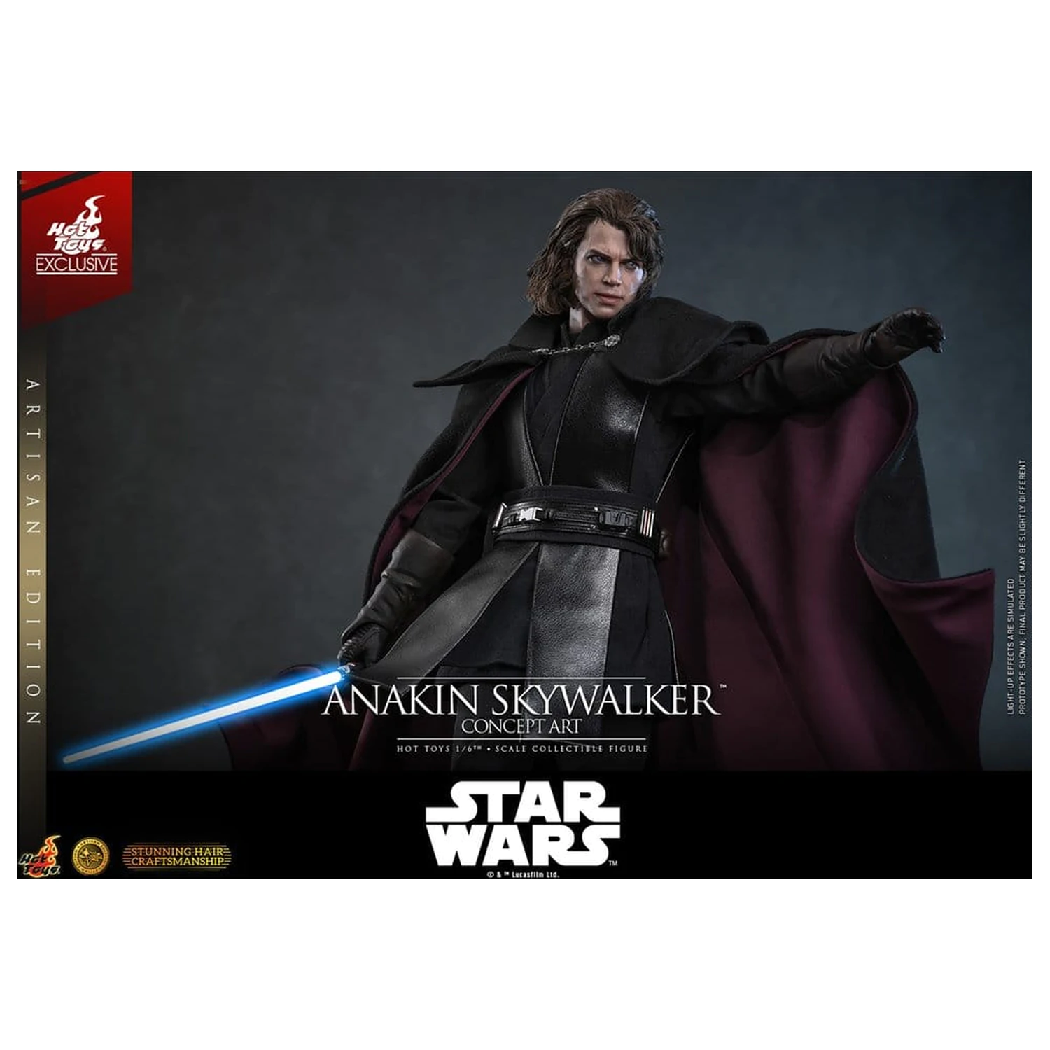 Star Wars Episode III: Revenge Of The Sith Movie Masterpiece Figurina de actiune 1/6 Anakin Skywalker (Concept Art Version) (Artisan Edition) Hot Toys Exclusive 31 cm poza produsului