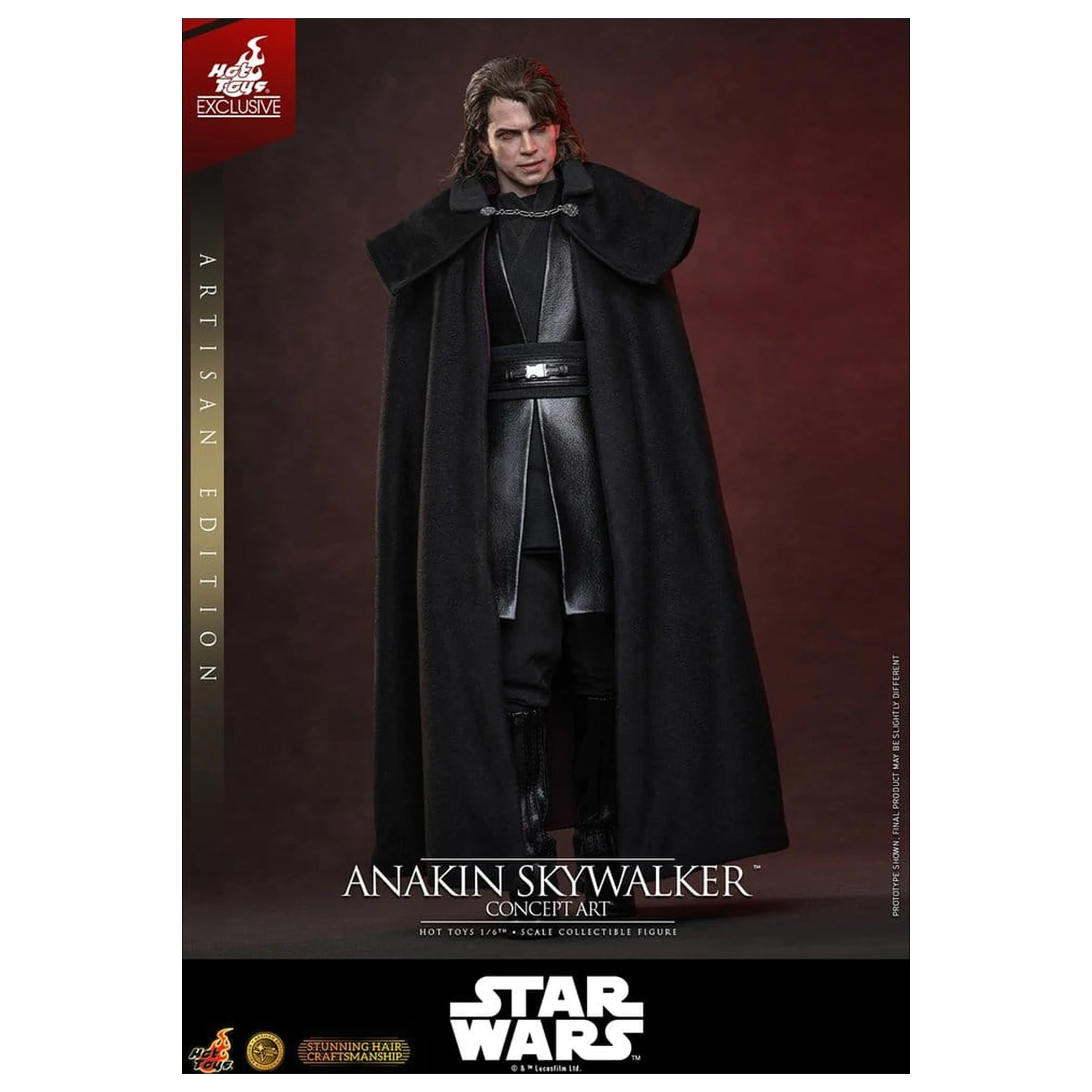 Star Wars Episode III: Revenge Of The Sith Movie Masterpiece Figurina de actiune 1/6 Anakin Skywalker (Concept Art Version) (Artisan Edition) Hot Toys Exclusive 31 cm poza produsului