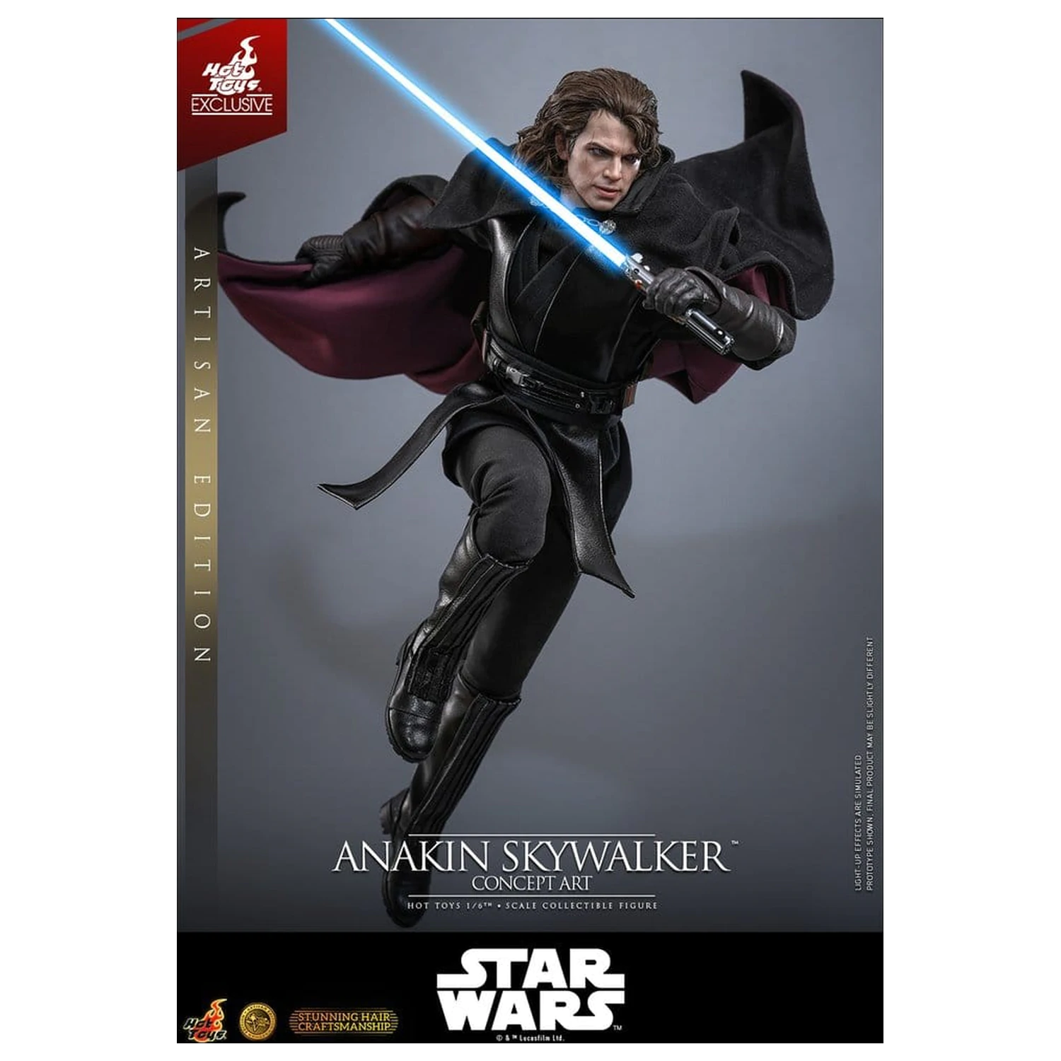 Star Wars Episode III: Revenge Of The Sith Movie Masterpiece Figurina de actiune 1/6 Anakin Skywalker (Concept Art Version) (Artisan Edition) Hot Toys Exclusive 31 cm poza produsului