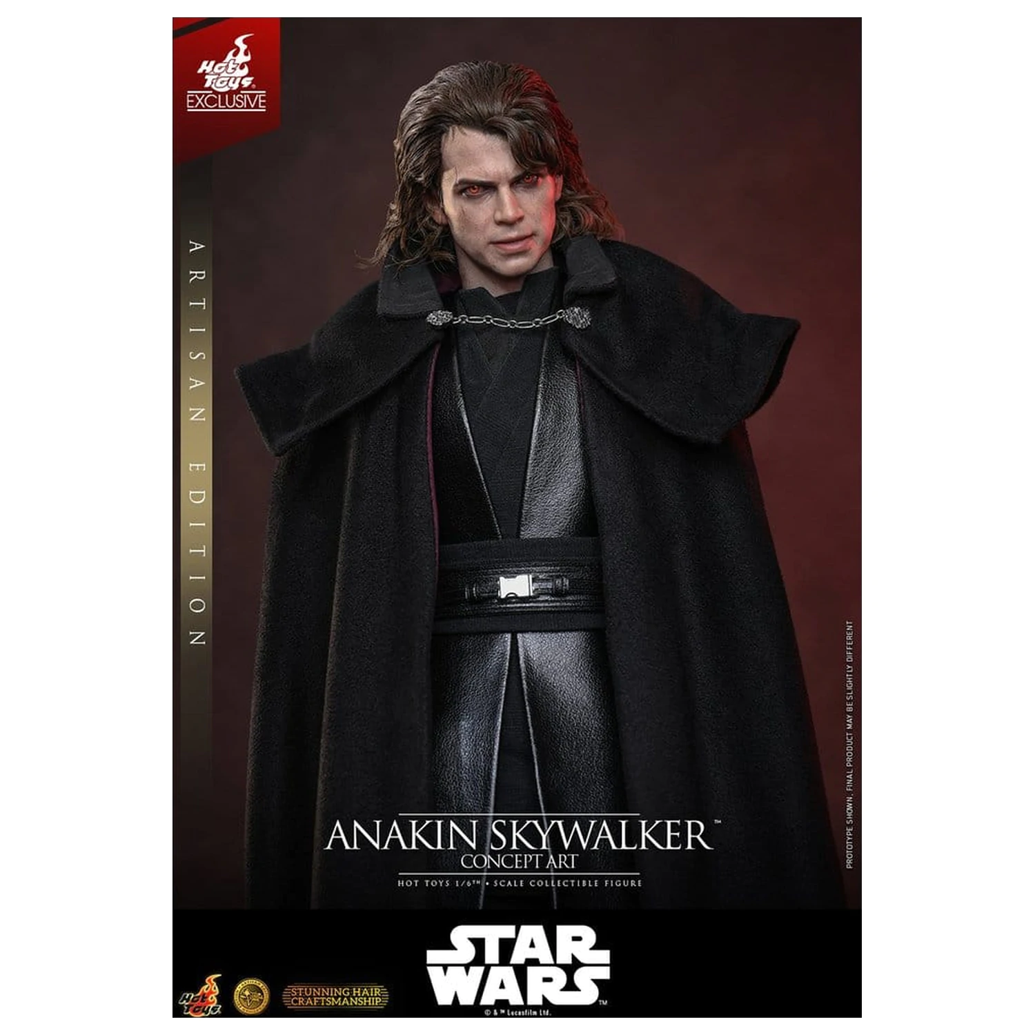 Star Wars Episode III: Revenge Of The Sith Movie Masterpiece Figurina de actiune 1/6 Anakin Skywalker (Concept Art Version) (Artisan Edition) Hot Toys Exclusive 31 cm poza produsului