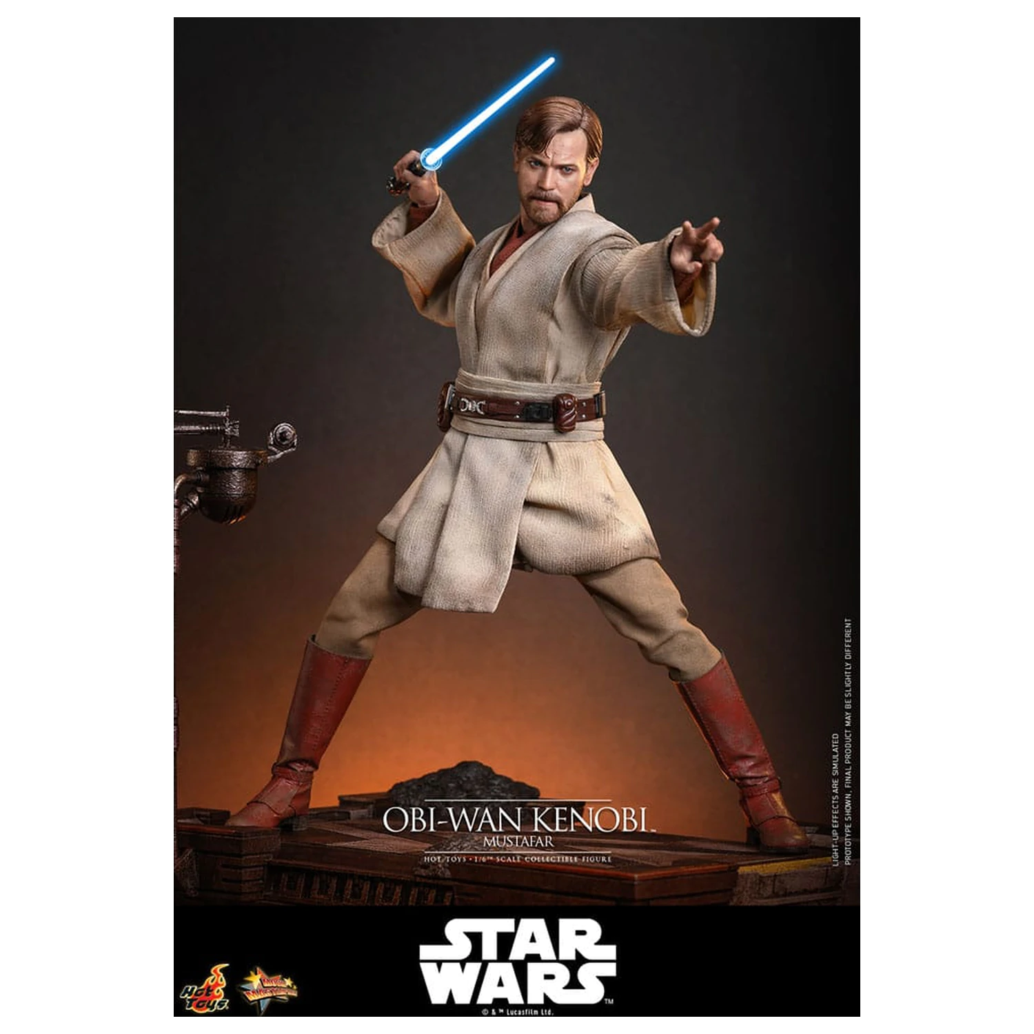 Star Wars: Episode III - Revenge of the Sith Movie Masterpiece Figurina de acțiune 1/6 Obi-Wan Kenobi (Mustafar) 31 cm poza produsului