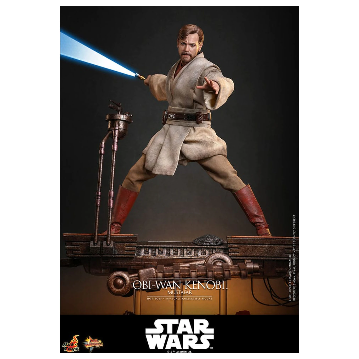 Star Wars: Episode III - Revenge of the Sith Movie Masterpiece Figurina de acțiune 1/6 Obi-Wan Kenobi (Mustafar) 31 cm poza produsului