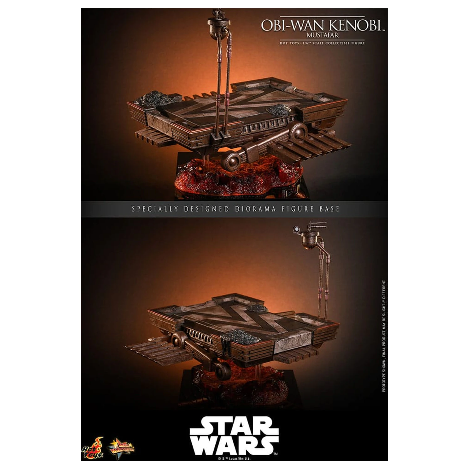 Star Wars: Episode III - Revenge of the Sith Movie Masterpiece Figurina de acțiune 1/6 Obi-Wan Kenobi (Mustafar) 31 cm poza produsului
