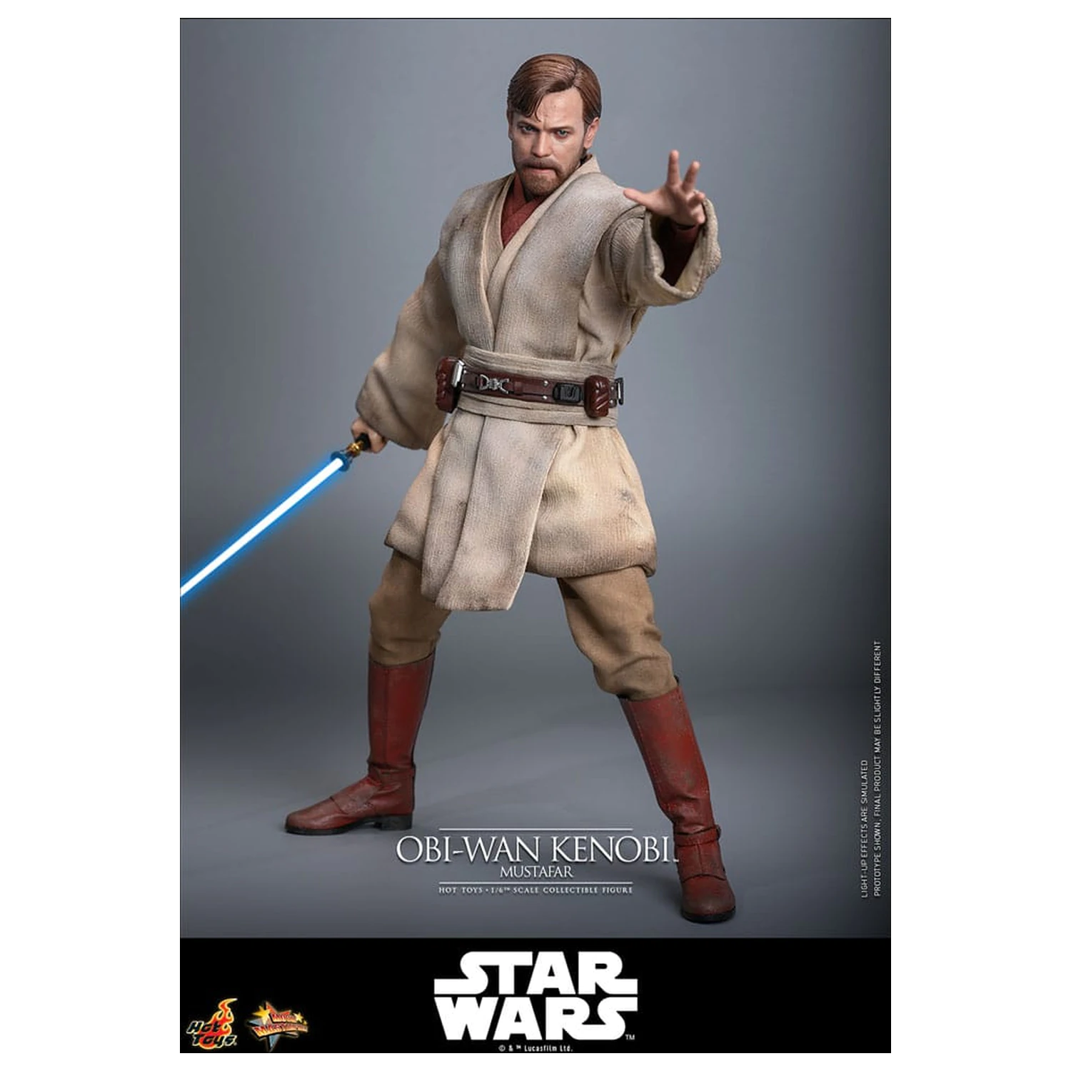 Star Wars: Episode III - Revenge of the Sith Movie Masterpiece Figurina de acțiune 1/6 Obi-Wan Kenobi (Mustafar) 31 cm poza produsului