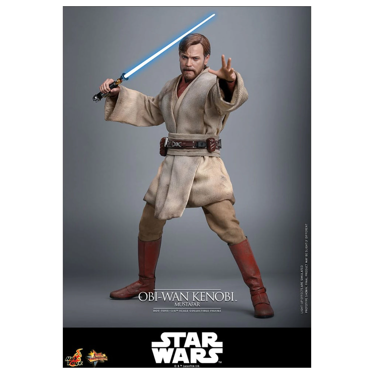 Star Wars: Episode III - Revenge of the Sith Movie Masterpiece Figurina de acțiune 1/6 Obi-Wan Kenobi (Mustafar) 31 cm poza produsului
