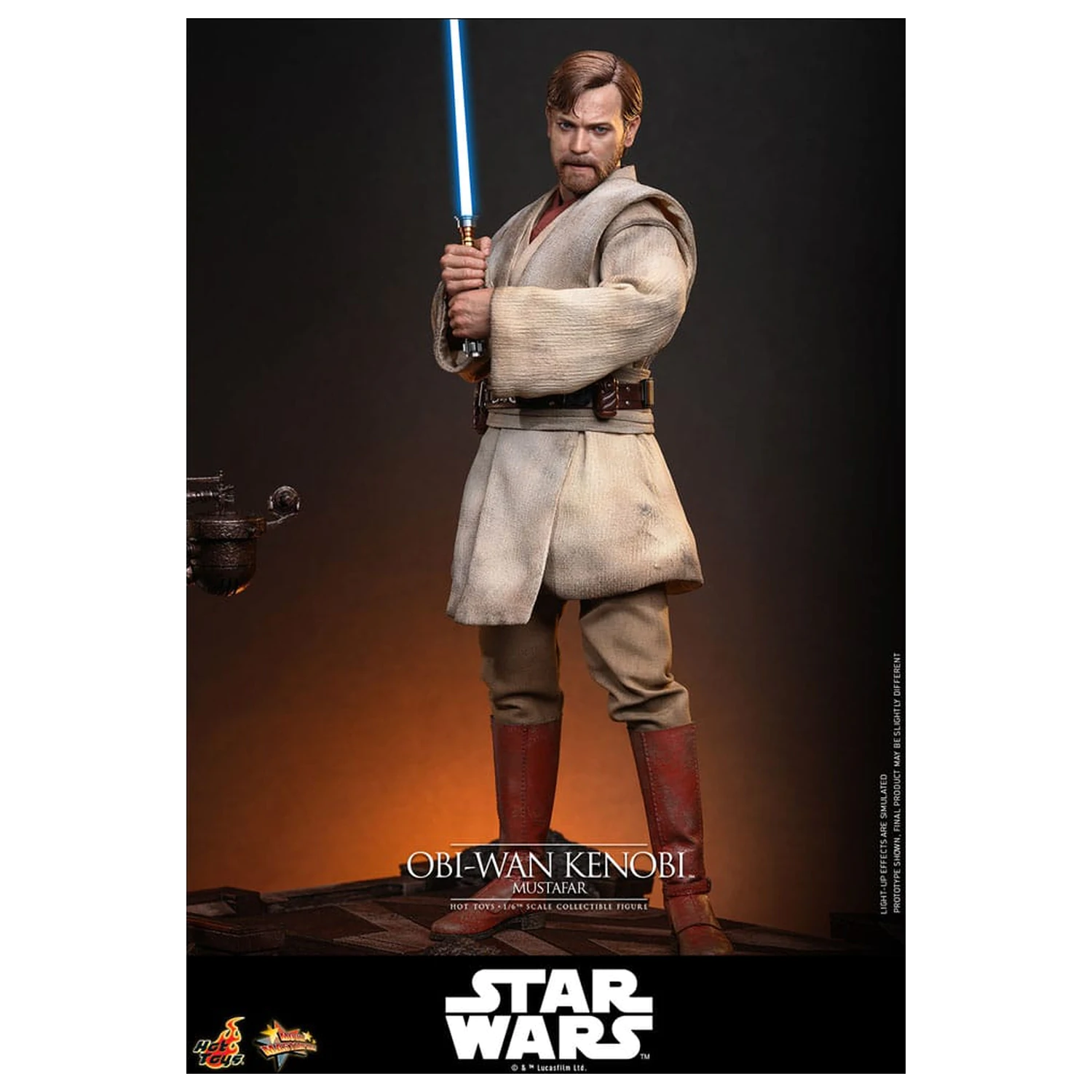 Star Wars: Episode III - Revenge of the Sith Movie Masterpiece Figurina de acțiune 1/6 Obi-Wan Kenobi (Mustafar) 31 cm poza produsului