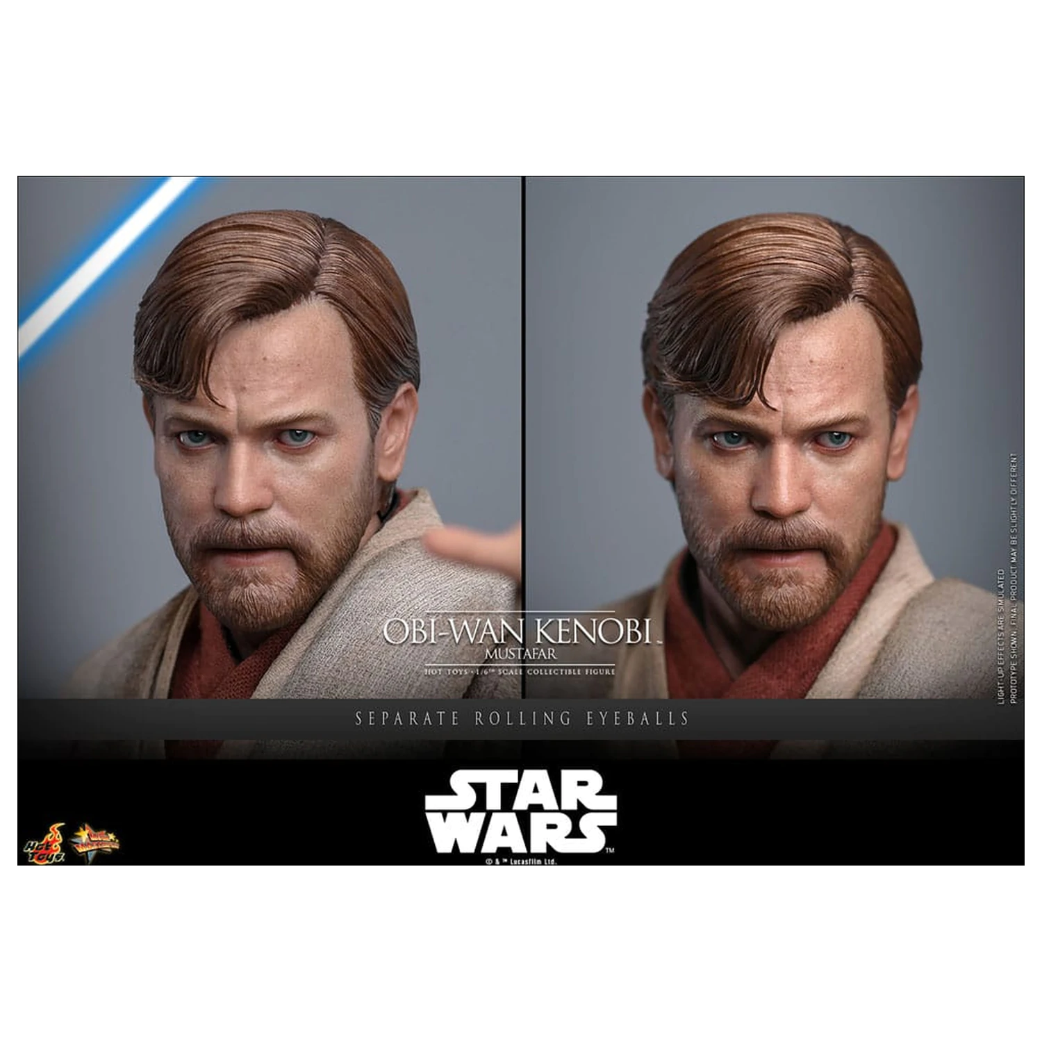 Star Wars: Episode III - Revenge of the Sith Movie Masterpiece Figurina de acțiune 1/6 Obi-Wan Kenobi (Mustafar) 31 cm poza produsului