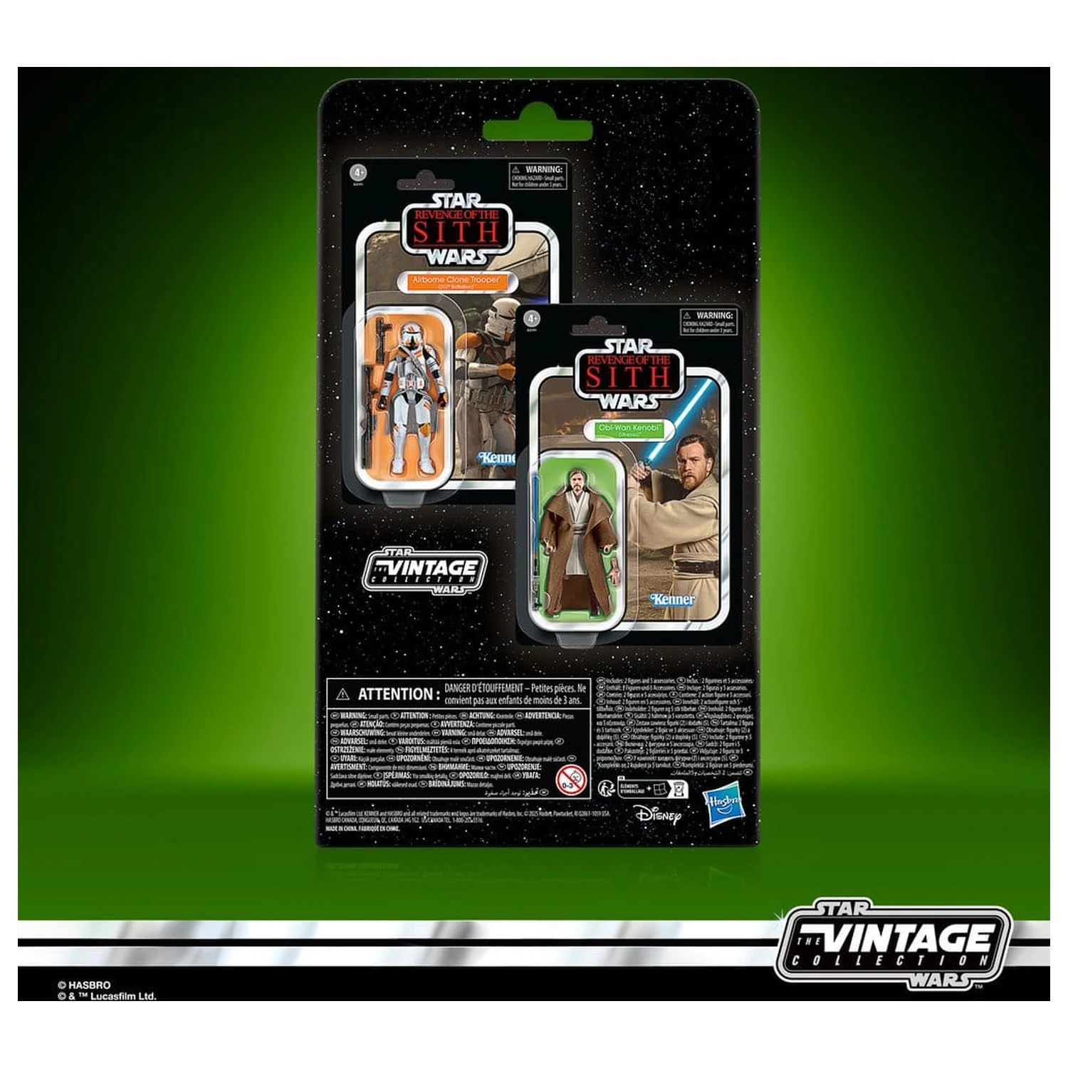Star Wars Episode III Vintage Collection Set de 2 figurine de actiune Obi-Wan Kenobi & Airborne Clone Trooper 10 cm poza produsului
