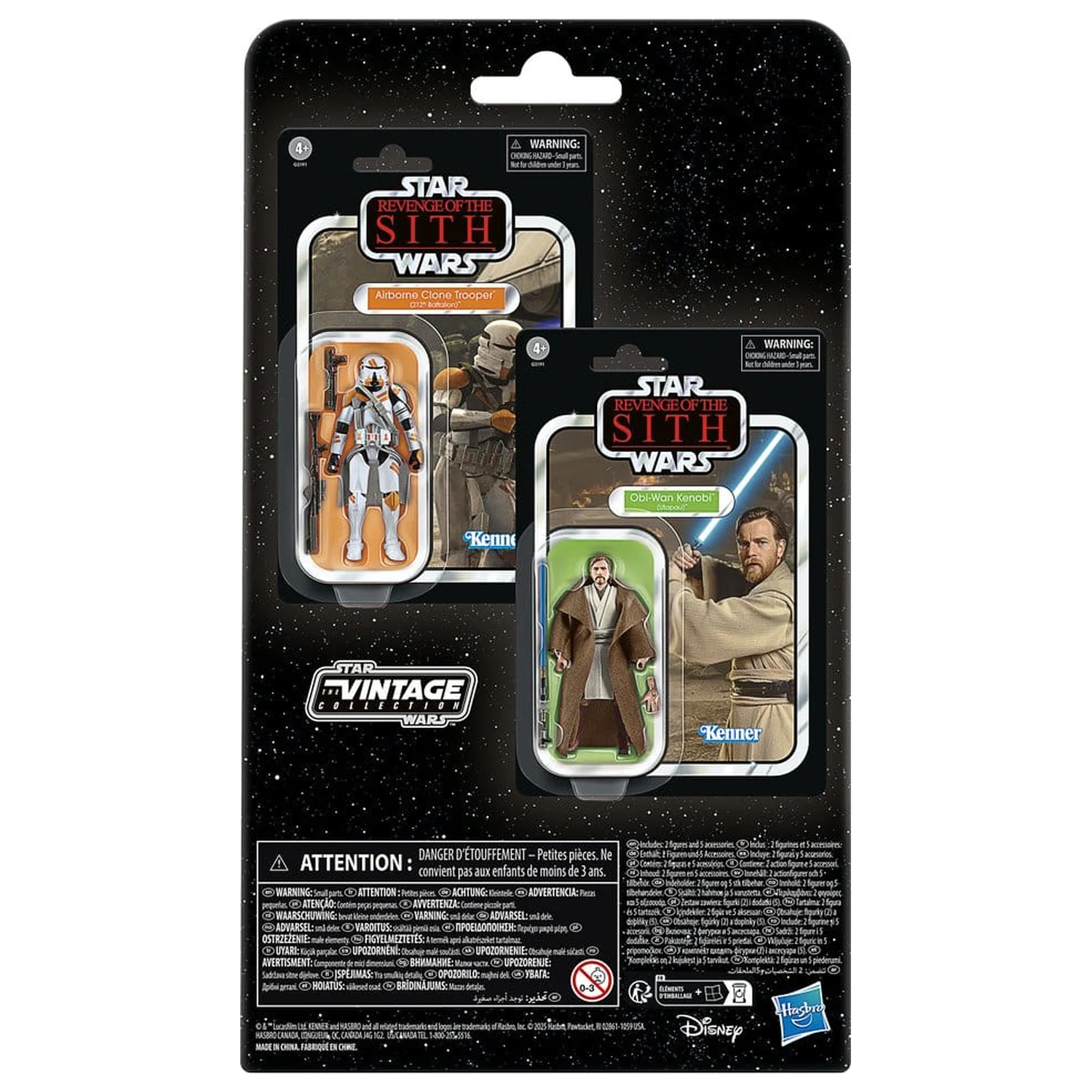 Star Wars Episode III Vintage Collection Set de 2 figurine de actiune Obi-Wan Kenobi & Airborne Clone Trooper 10 cm poza produsului