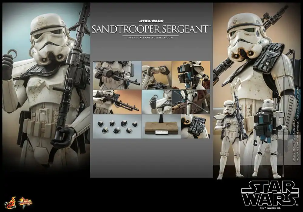 Star Wars: Episode IV Action Figure 1/6 Sergent Sandtrooper 30 cm poza produsului