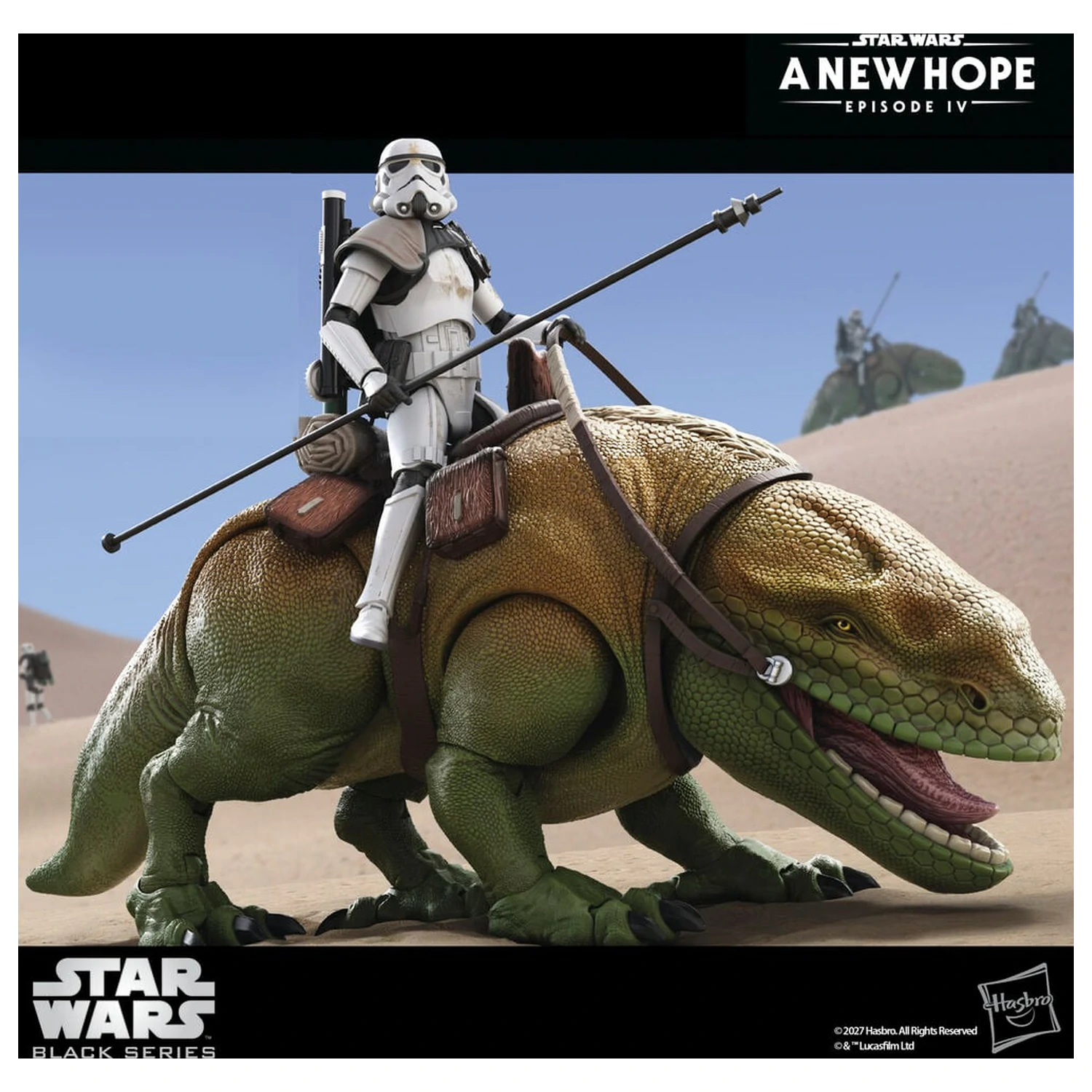 Figurine Star Wars Episode IV A New Hope Dewback & Sandtrooper 15 cm poza produsului