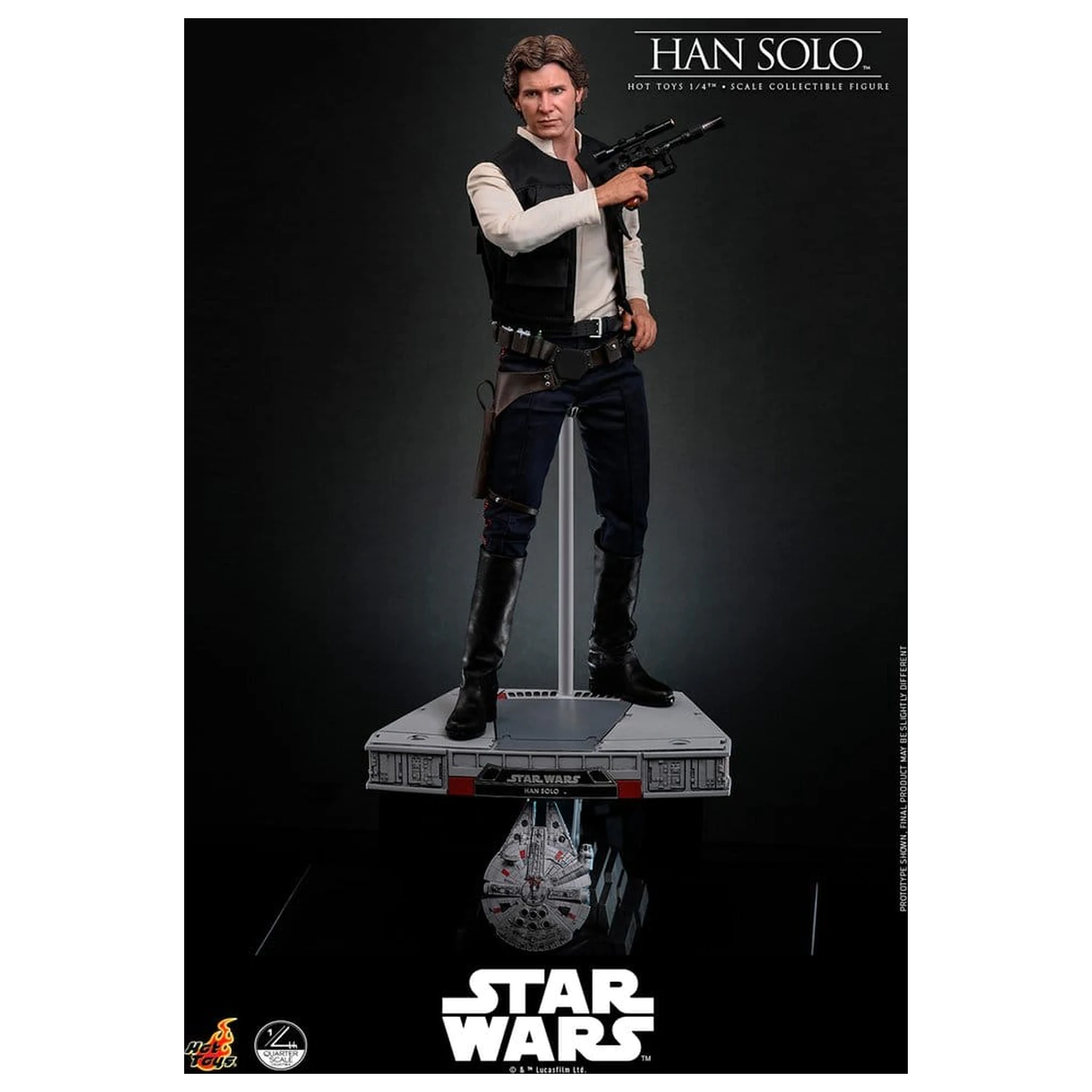 Star Wars Episode IV Figurina de actiune 1/4 Han Solo 46 cm poza produsului