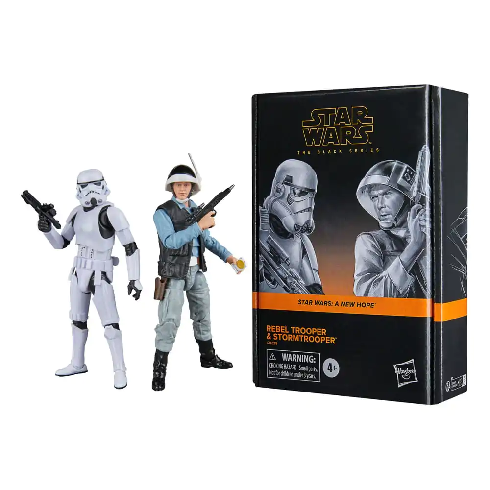 Star Wars Episode IV Black Series Set de figurine de acțiune 2-Pack Rebel Trooper & Stormtrooper 15 cm poza produsului