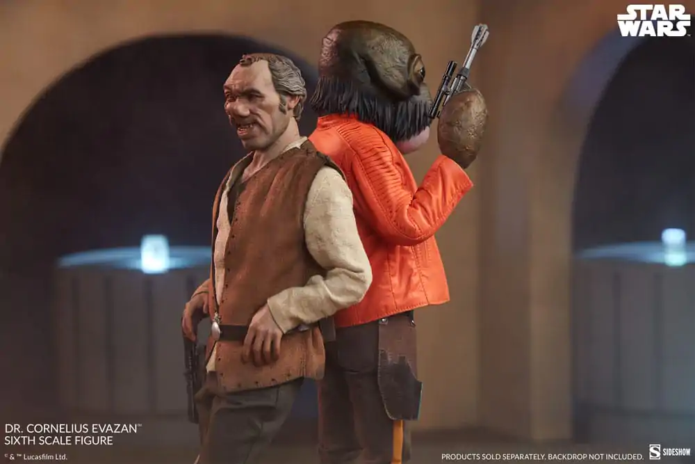 Star Wars Episode IV Figurina Acțiune Ticăloși & Nelegiuiți 1/6 Doctor Cornelius Evazan 30 cm poza produsului