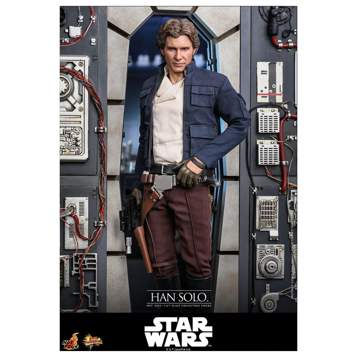 Star Wars Episode V Movie Masterpiece Figurina de actiune 1/6 Han Solo 31 cm poza produsului