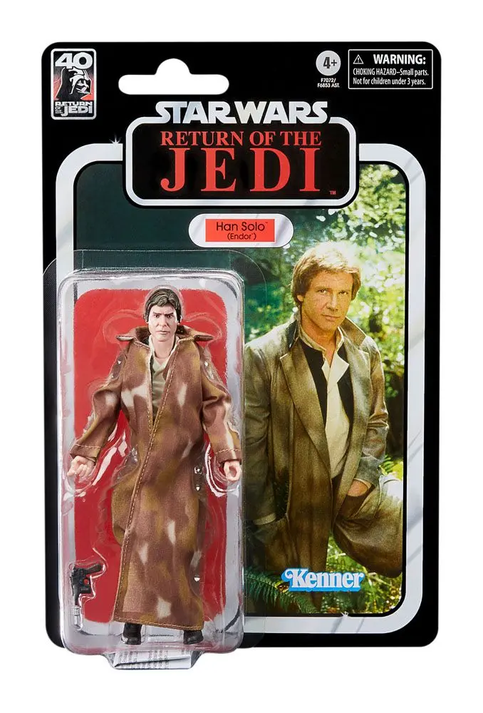 Star Wars Episode VI 40th Anniversary Black Series Figurina de acțiune Han Solo (Endor) 15 cm poza produsului