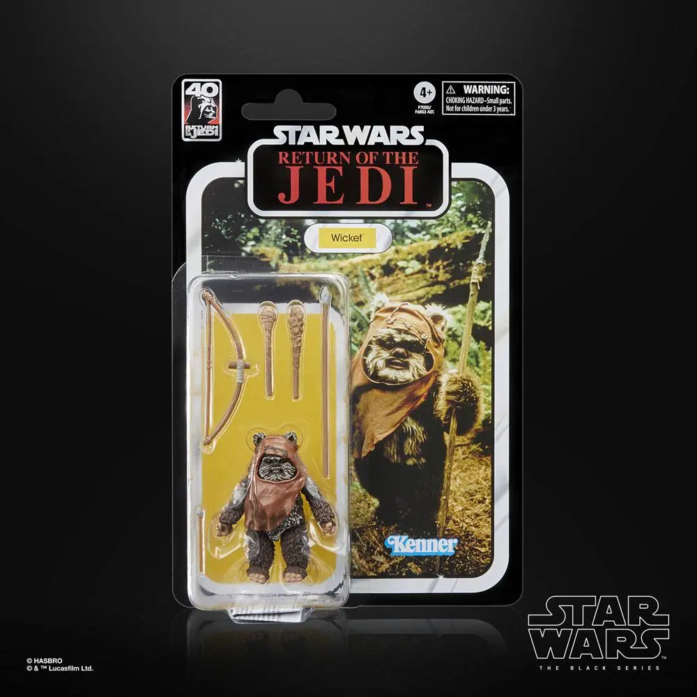 Star Wars Episode VI 40th Anniversary Black Series Figurina de acțiune Wicket 15 cm poza produsului