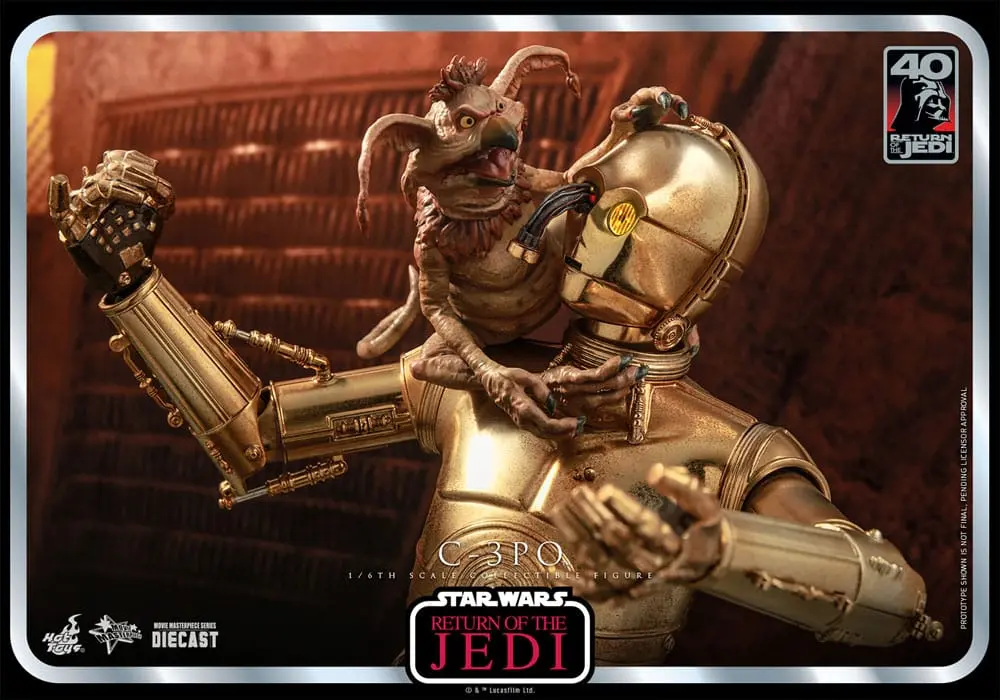 Figurină de acțiune aniversară 40 de ani Star Wars: Episode VI 1/6 C-3PO 29 cm poza produsului