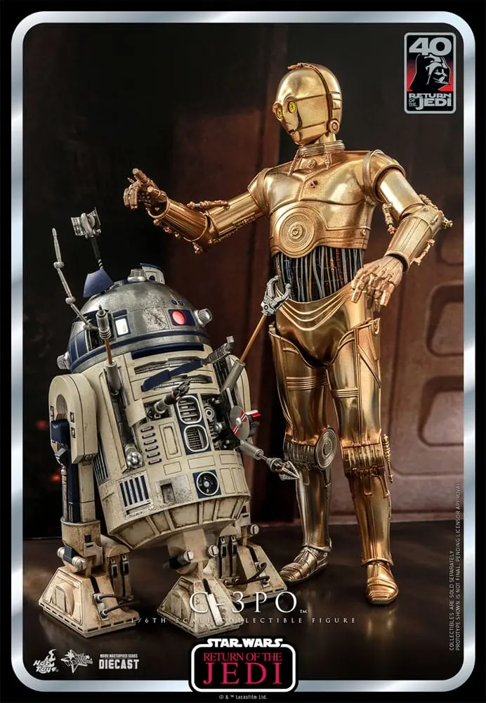 Figurină de acțiune aniversară 40 de ani Star Wars: Episode VI 1/6 C-3PO 29 cm poza produsului