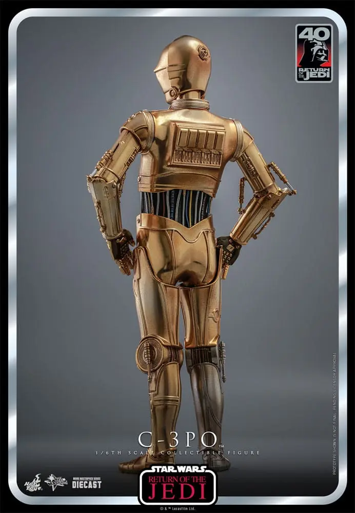 Figurină de acțiune aniversară 40 de ani Star Wars: Episode VI 1/6 C-3PO 29 cm poza produsului