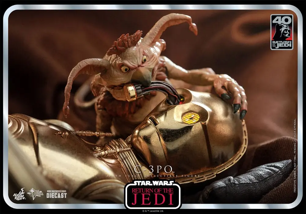 Figurină de acțiune aniversară 40 de ani Star Wars: Episode VI 1/6 C-3PO 29 cm poza produsului
