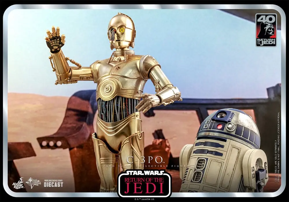 Figurină de acțiune aniversară 40 de ani Star Wars: Episode VI 1/6 C-3PO 29 cm poza produsului