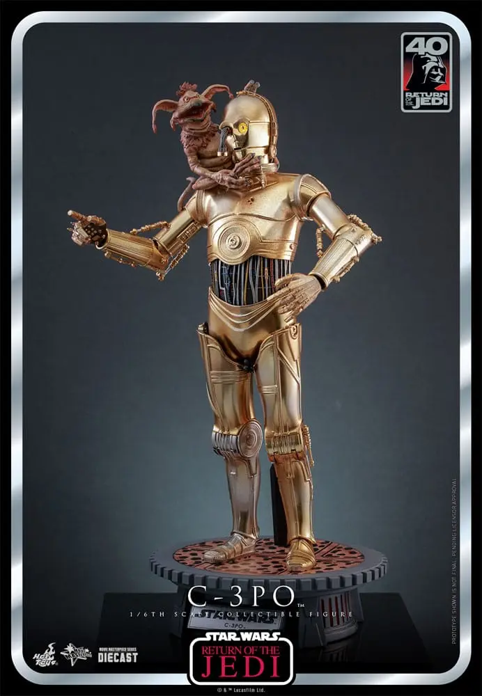 Figurină de acțiune aniversară 40 de ani Star Wars: Episode VI 1/6 C-3PO 29 cm poza produsului