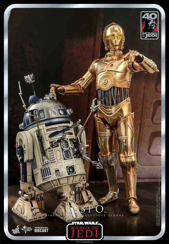Figurină de acțiune aniversară 40 de ani Star Wars: Episode VI 1/6 C-3PO 29 cm poza produsului