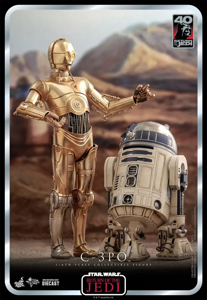 Figurină de acțiune aniversară 40 de ani Star Wars: Episode VI 1/6 C-3PO 29 cm poza produsului