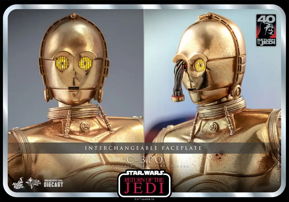 Figurină de acțiune aniversară 40 de ani Star Wars: Episode VI 1/6 C-3PO 29 cm poza produsului