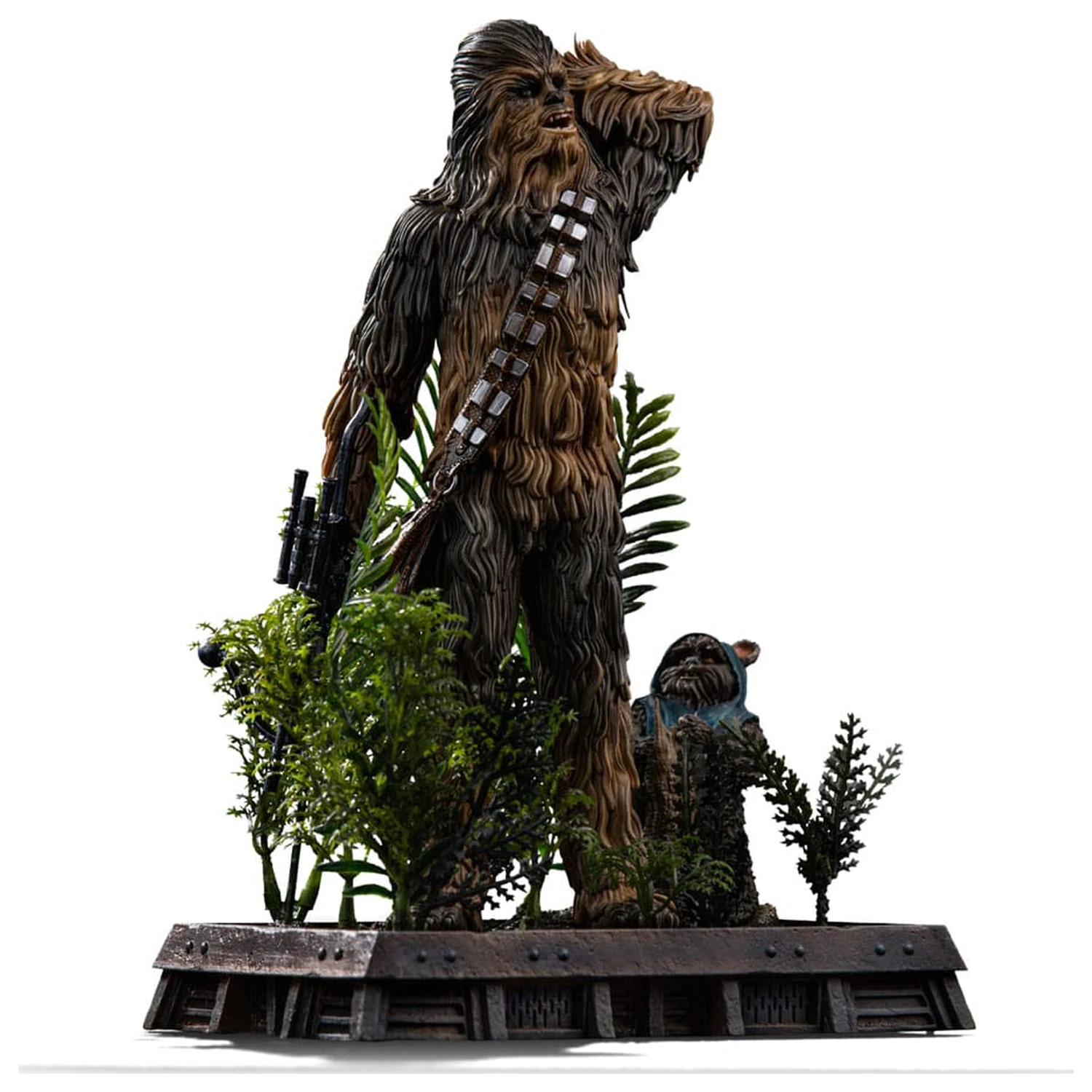 Star Wars Episode VI Art Scale Statuie 1/10 Chewbacca and Tokkat 22 cm poza produsului