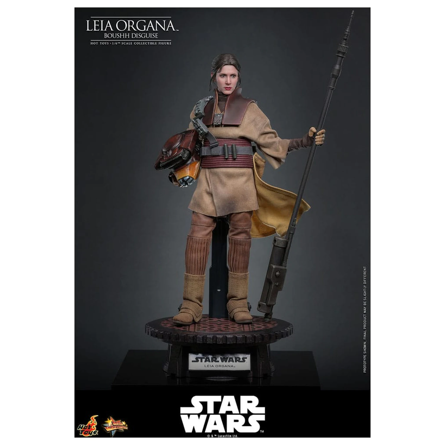 Star Wars Episode VI Movie Masterpiece Figurina de actiune 1/6 Leia Organa (Boushh Disguise) 27 cm poza produsului