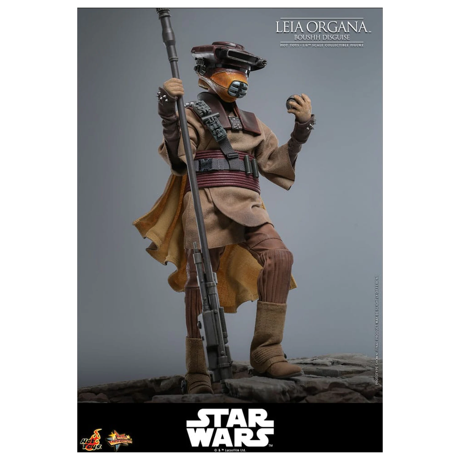 Star Wars Episode VI Movie Masterpiece Figurina de actiune 1/6 Leia Organa (Boushh Disguise) 27 cm poza produsului