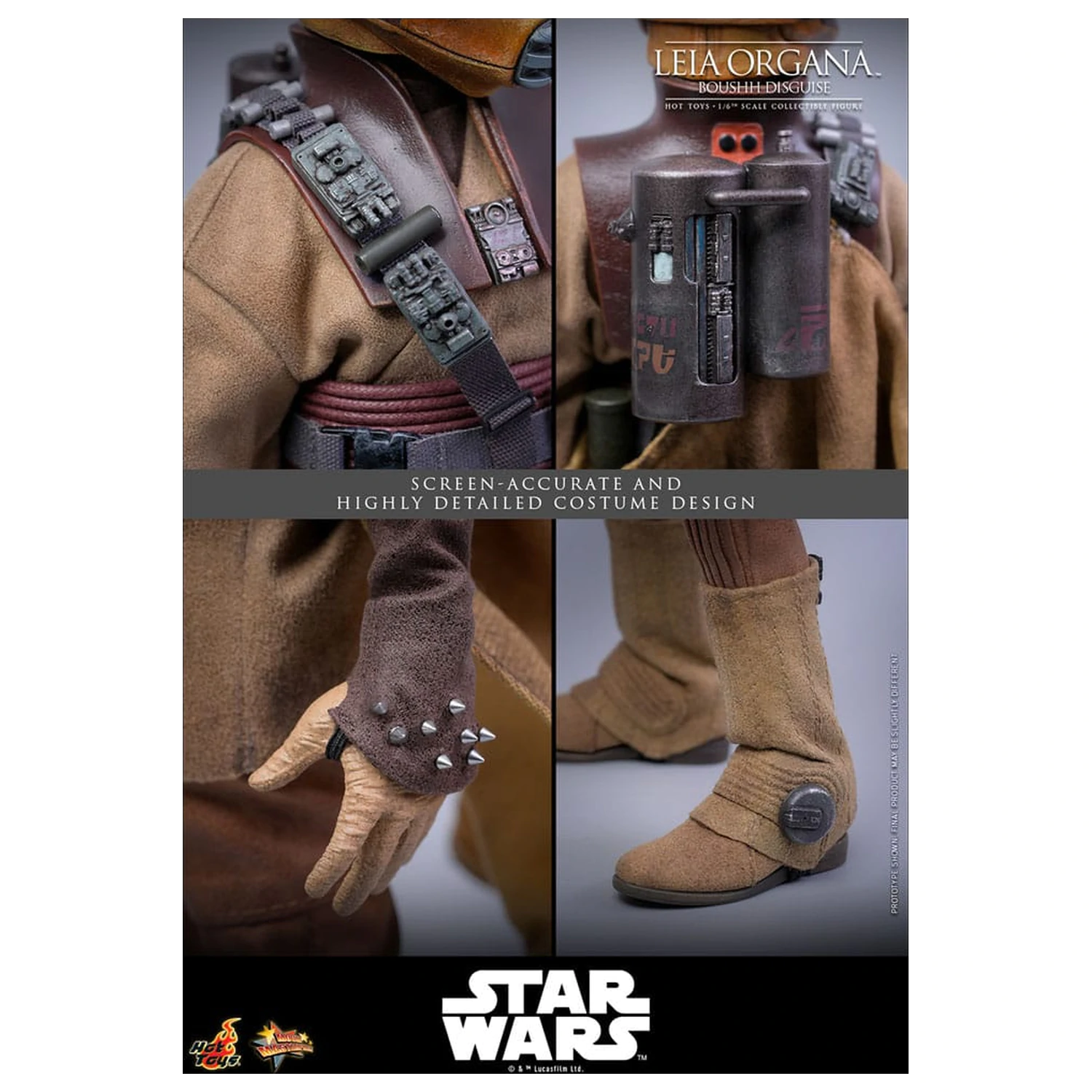 Star Wars Episode VI Movie Masterpiece Figurina de actiune 1/6 Leia Organa (Boushh Disguise) 27 cm poza produsului