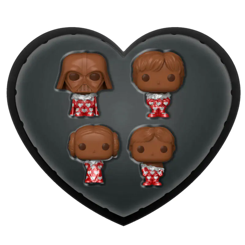 Set de 4 figurine din vinil Star Wars Valentines Pocket POP! Choc 4 cm poza produsului