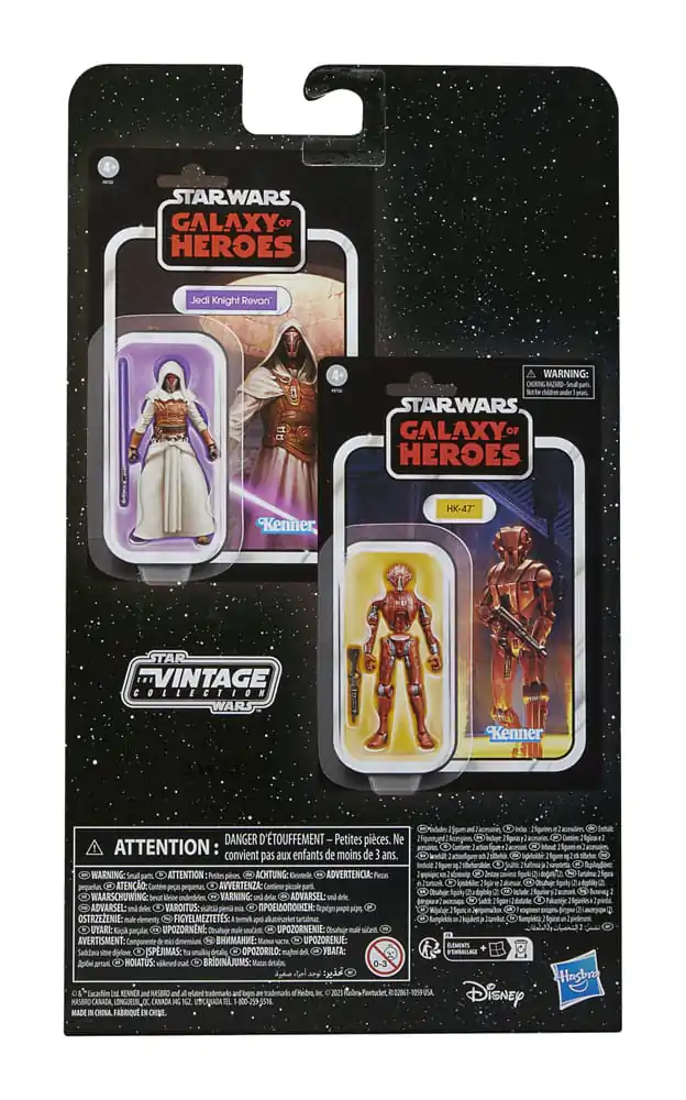 Star Wars: Galaxy of Heroes Vintage Collection figurina de actiune pachet 2 Jedi Knight Revan & HK-47 10 cm poza produsului