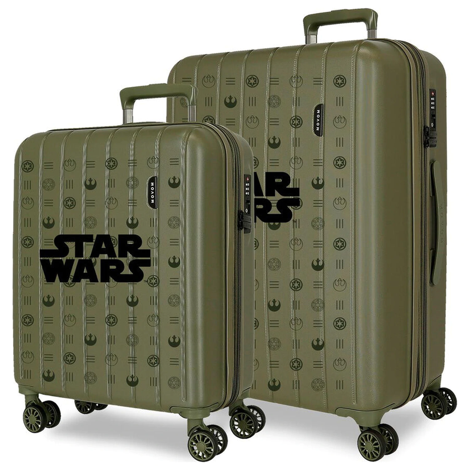 Star Wars geamantan trolley din ABS Verde set 55/65cm poza produsului