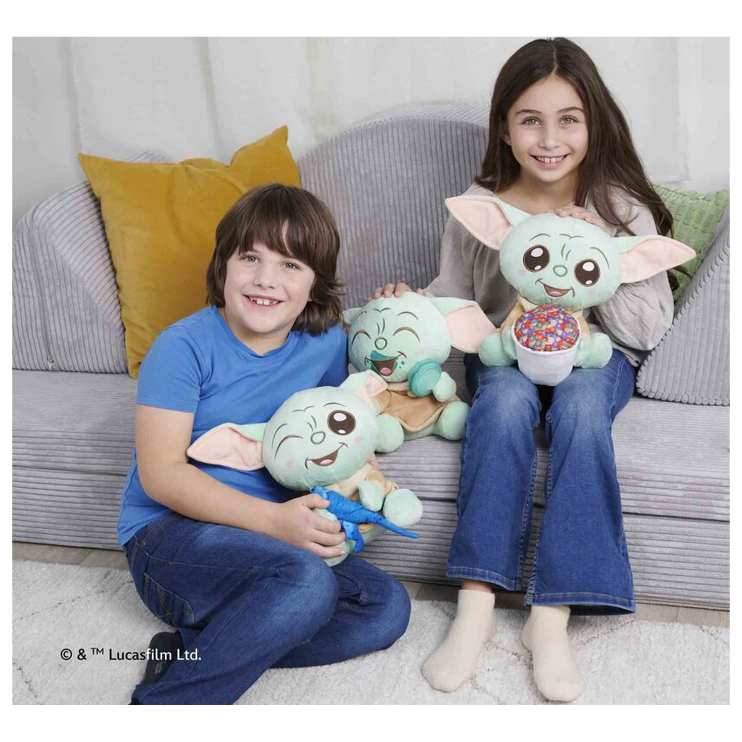 Star Wars Grogu Macaroon jucarie de plus 25cm poza produsului
