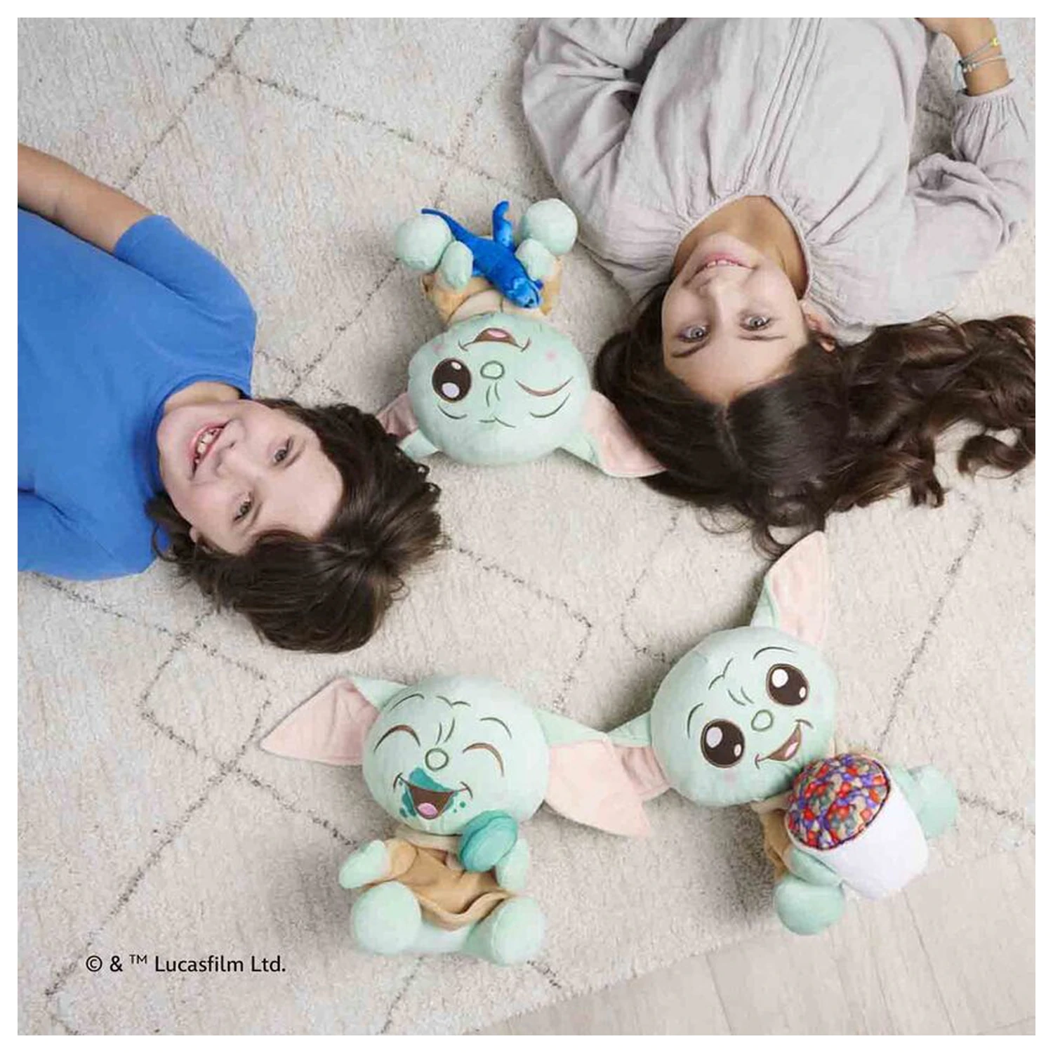 Star Wars Grogu Macaroon jucarie de plus 25cm poza produsului