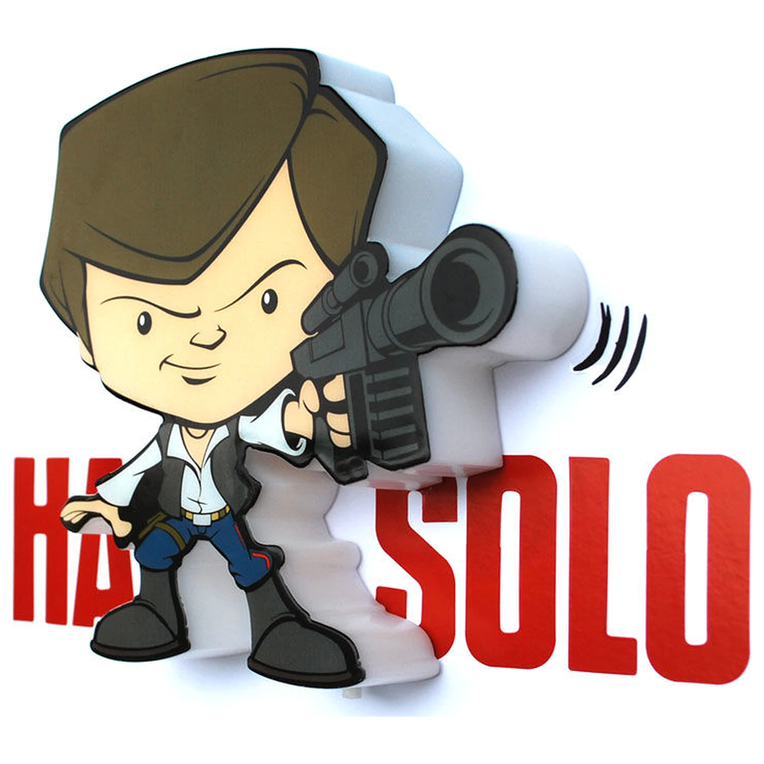 Star Wars Hans Solo 3D Light FX mini lampa poza produsului