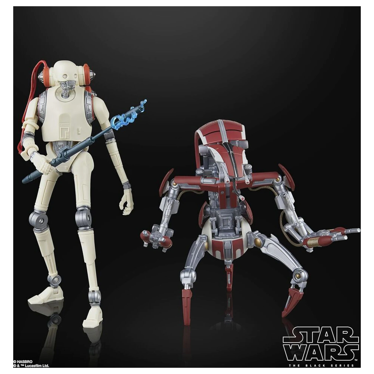 Star Wars Jedi Survivor KX Security Droid Enforcer si Droideka pack 2 figurine 15cm poza produsului