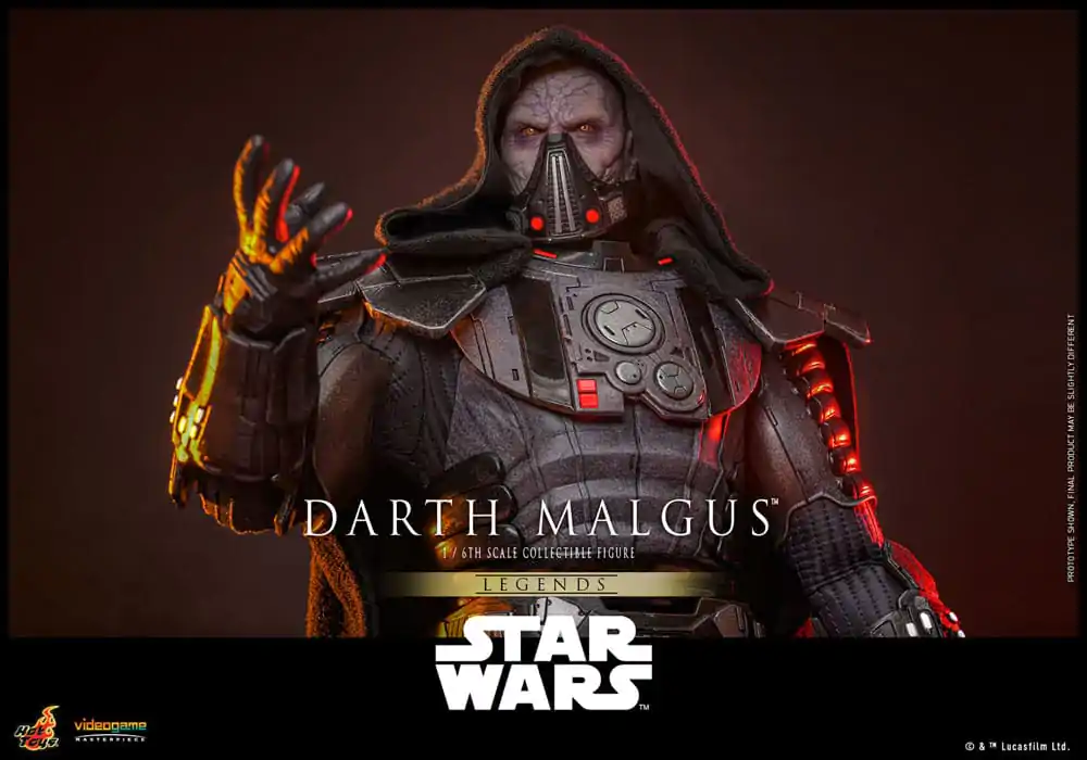 Figurină de acțiune de colecție Star Wars Legends Videogame Masterpiece 1/6 Darth Malgus 34 cm poza produsului