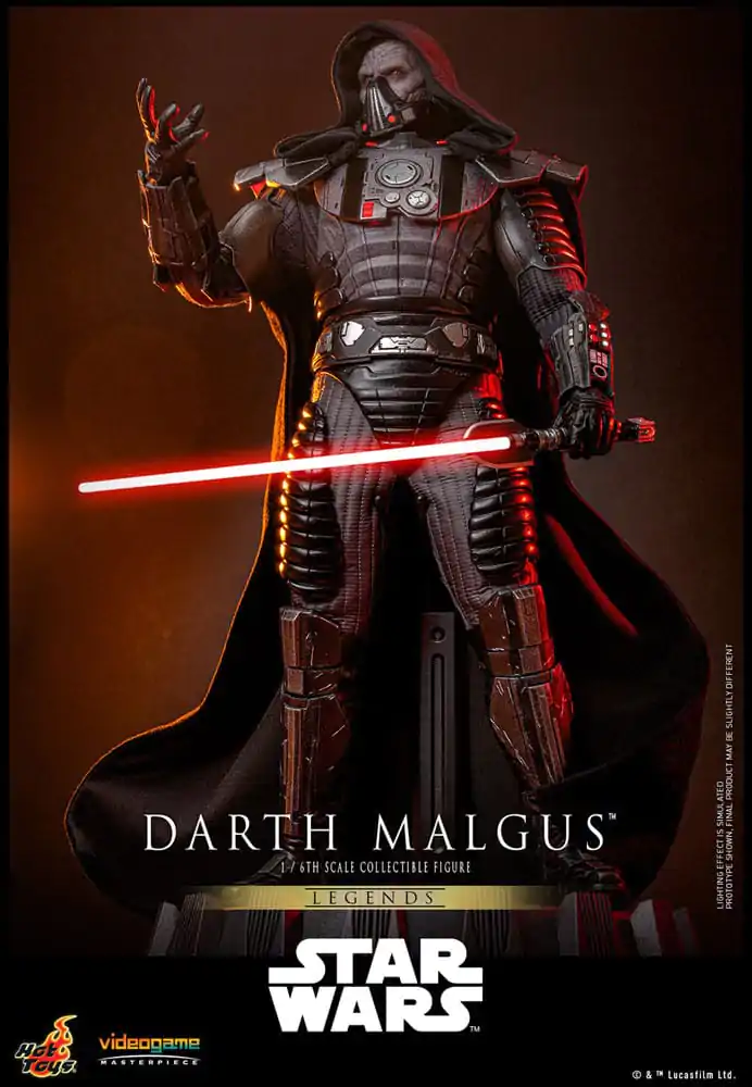 Figurină de acțiune de colecție Star Wars Legends Videogame Masterpiece 1/6 Darth Malgus 34 cm poza produsului