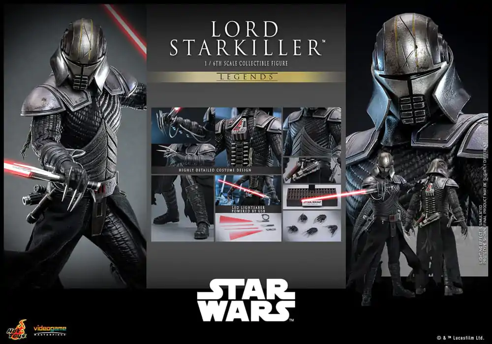 Star Wars Legends Joc Video Figurina de Acțiune Masterpiece 1/6 Lord Starkiller 31 cm poza produsului