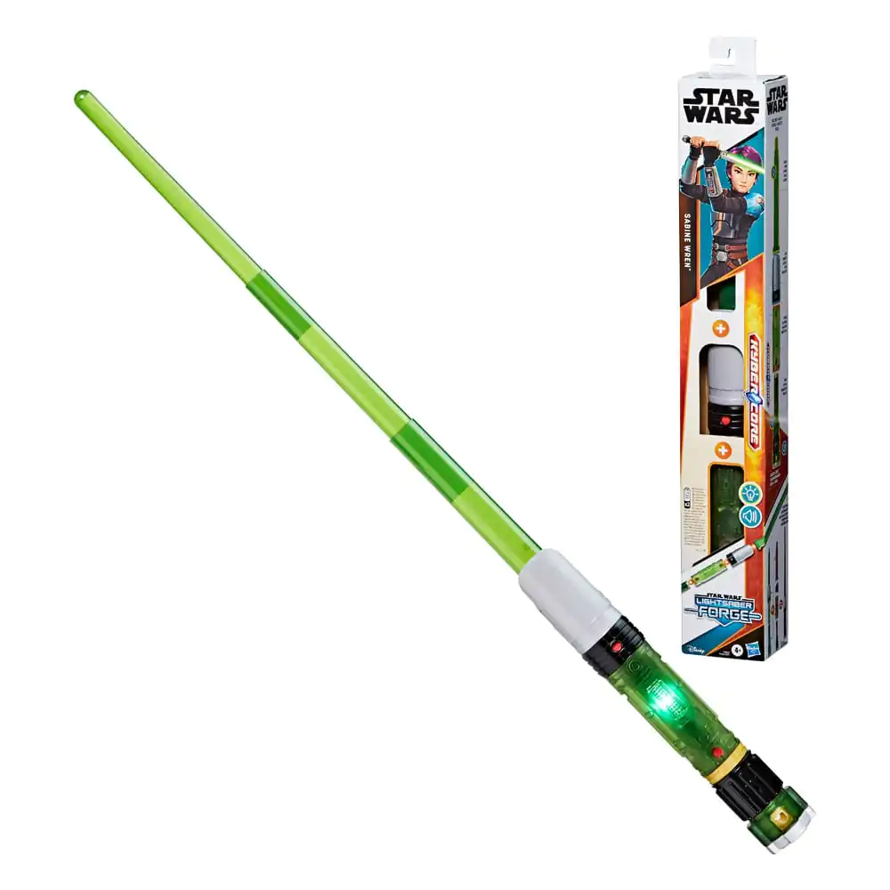 Star Wars Lightsaber Forge Kyber Core Roleplay Replica Sabie Laser Electronică Sabine Wren poza produsului