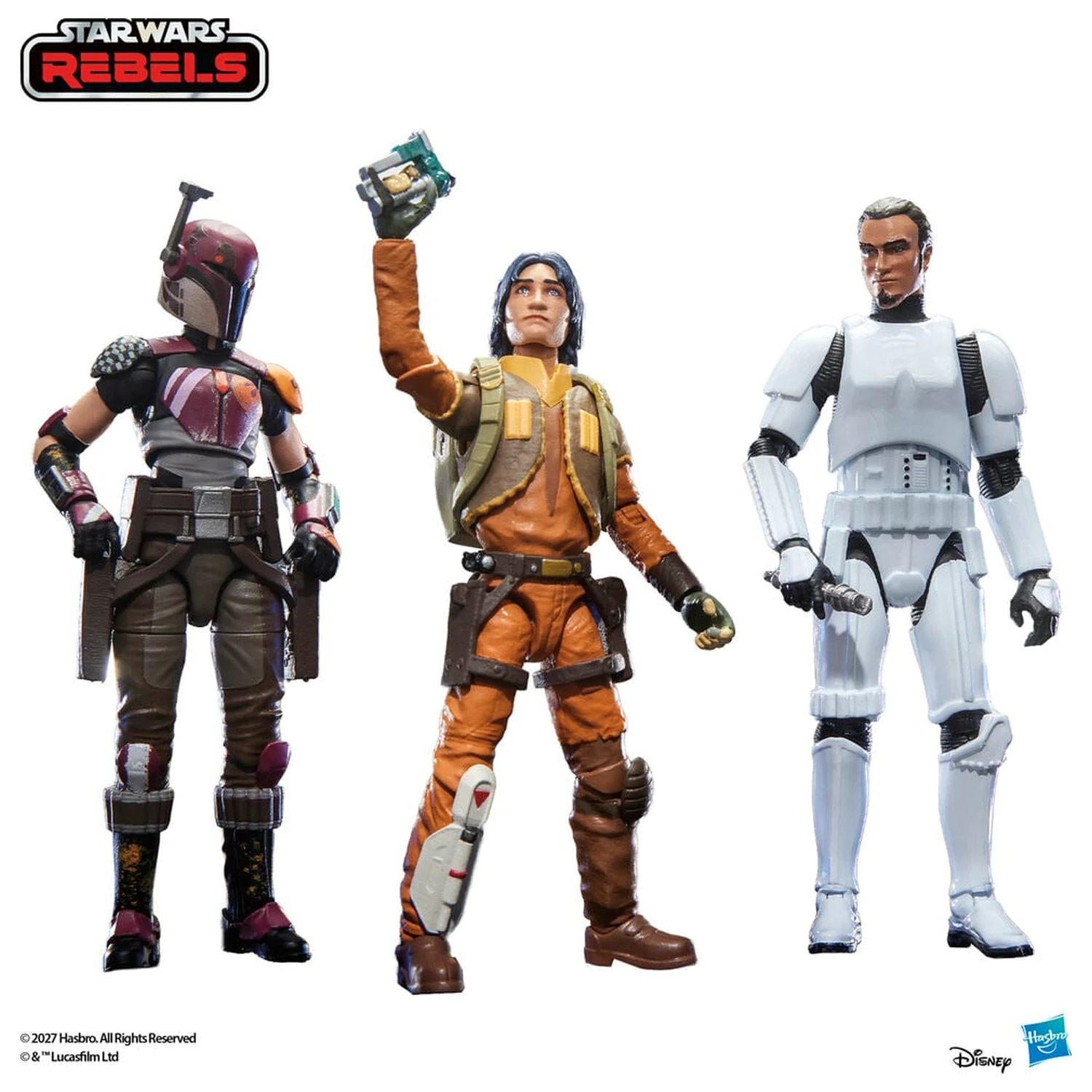 Set 3 figurine Star Wars Lothal Rebel 9,5 cm poza produsului