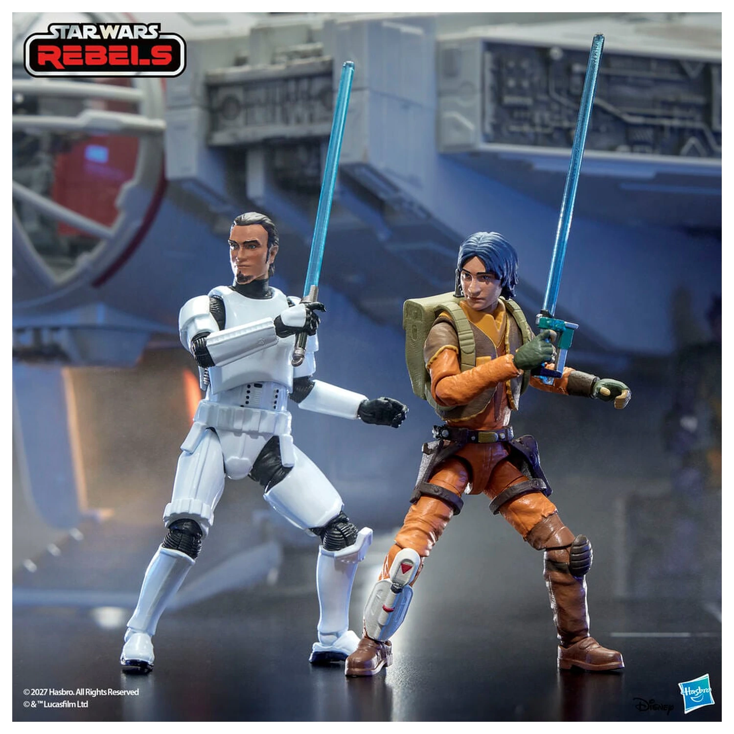 Set 3 figurine Star Wars Lothal Rebel 9,5 cm poza produsului