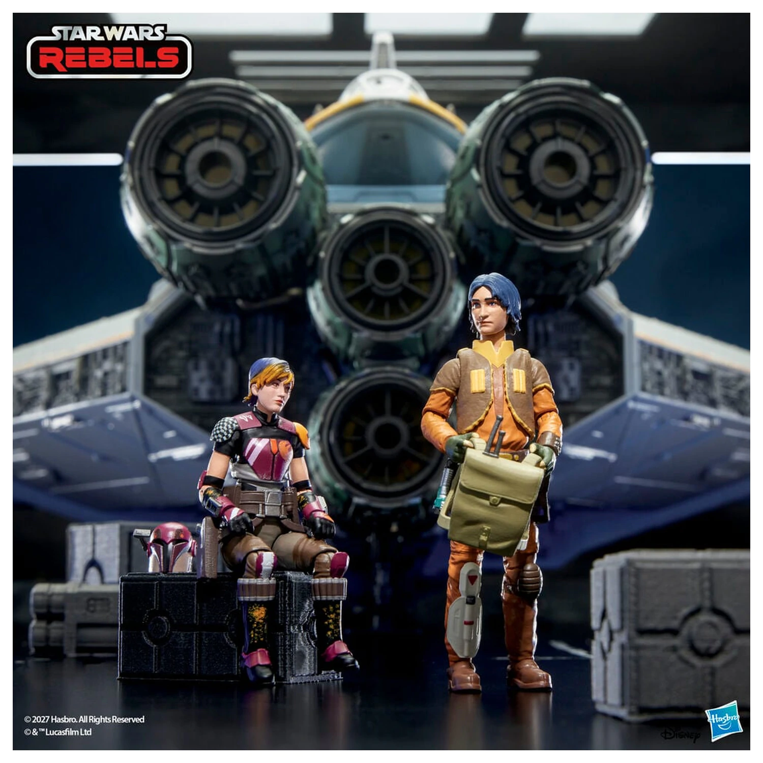 Set 3 figurine Star Wars Lothal Rebel 9,5 cm poza produsului