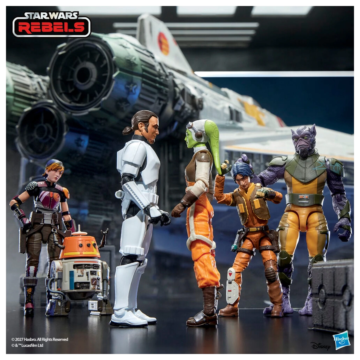 Set 3 figurine Star Wars Lothal Rebel 9,5 cm poza produsului