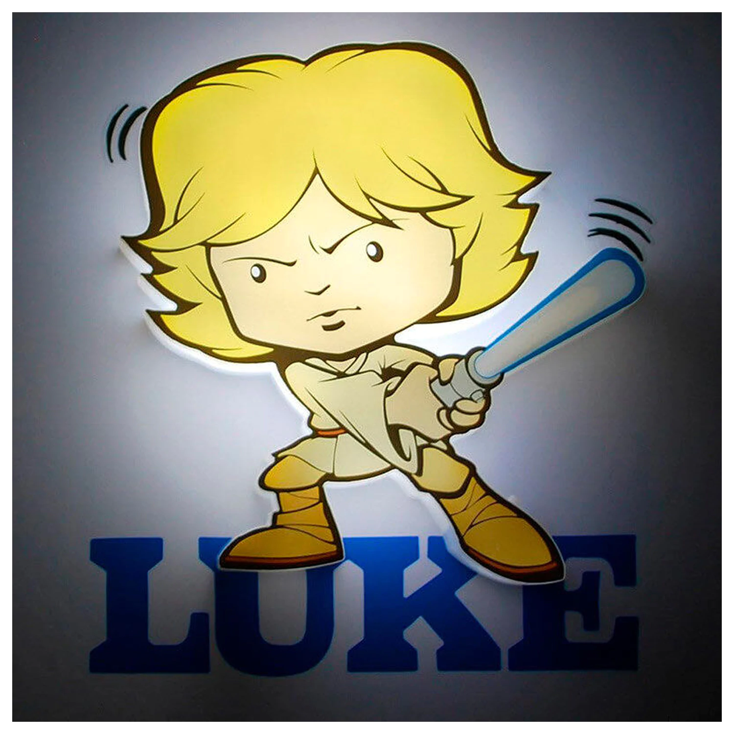 Star Wars Luke Skywalker 3D Light FX mini lampa poza produsului